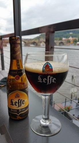 Having-a-Belgium-beer-Leffe-whilst-here-in-beautiful-Prague.-Charles-Bridge-backdrop.-Very-smooth-and-fruity
